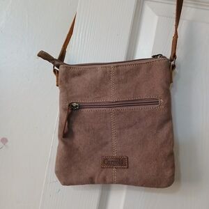 Cargo Tan Shoulder Bag with Zipper Pocket